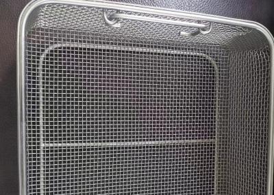 China Kitchen 304 Stainless Steel Wire Mesh Storage Basket 300x197x70mm for sale