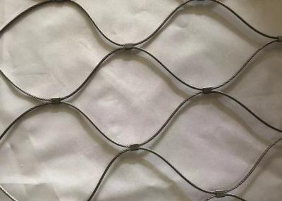 China Factory Sale 304 Stainless Steel Wire Rope Mesh Woven Stainless Steel Rope Mesh For Zoo Mesh for sale