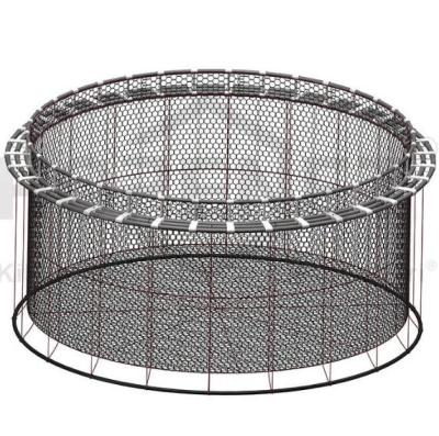 中国 Fish Farm Cage Nets In PE Material Deep Sea Polyester Pet 販売のため
