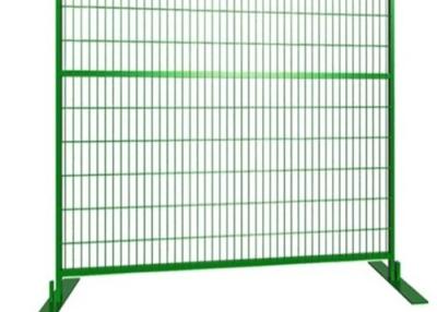 China 6'H Commercial CA Style Temporary Fencing PVC Coating With Security Clamps And Accessories Available for sale