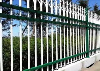 China Best Price Powder Coated Square Post Wrought Iron Aluminum Fence for sale