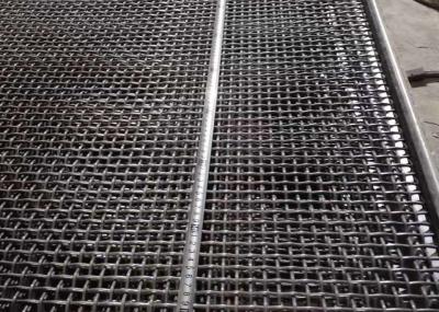 China Rectangular Hole Mining Screen Mesh With Hook , Vibrating Screen Mesh for sale