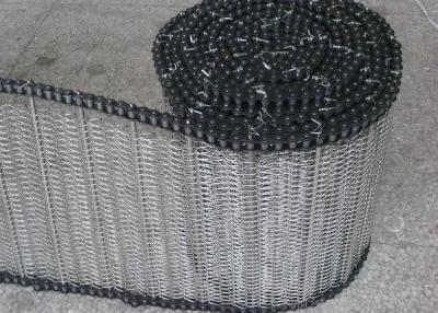 China Stainless Steel Plain Weave Metal Mesh Belt For Food Freezering Processing for sale