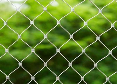 Chine High Tensile Strength Flexible Animal Enclosure 316 Stainless Steel Wire Rope Mesh For Bird Netting Cage à vendre