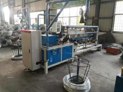 China Double Wire Automatic Diamond Mesh Machine For Chain Link Fence for sale