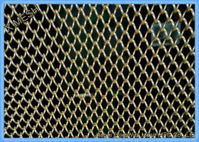 China 1.5mm Decoration Spiral Curtain Aluminum Or Stainless Steel Wire Mesh for sale