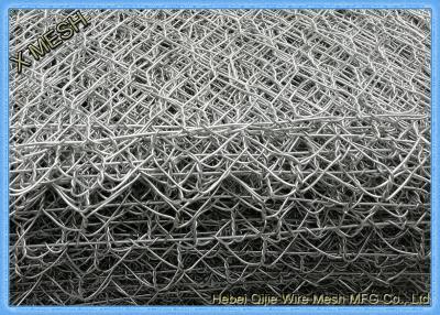 China Malla de Gabion de malla de alambre de acero de media malla hexagonal en forma de estructura longitudinal del río en venta