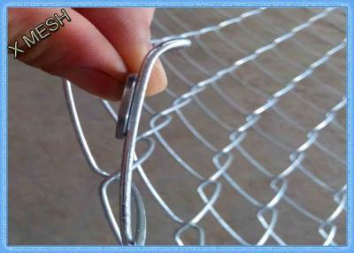 China Heavy Duty Galvanized Chain Link Fence Fabric , Twisted Edge Wire Fence Panels 50 X 50mm for sale