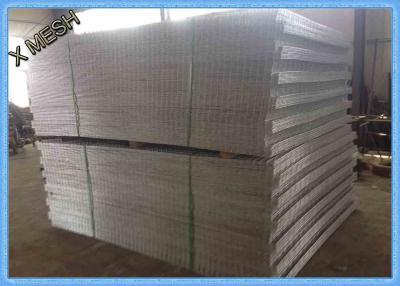 China Powder Coated Welded Wire Mesh , Hot Dipped Galvanized Wire Fence Panels Black for sale