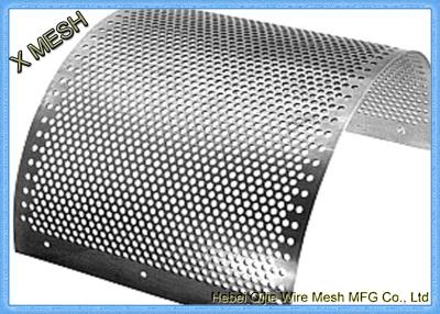 China 2mm Stainless Steel Perforated Metal Mesh Sheet Round Hole Punched Openings for sale