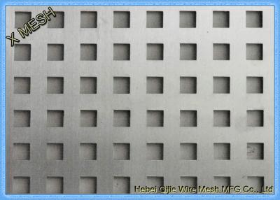 China Square Holes Perforated Metal Panel Facade SS Plates Excellent Visibility for sale
