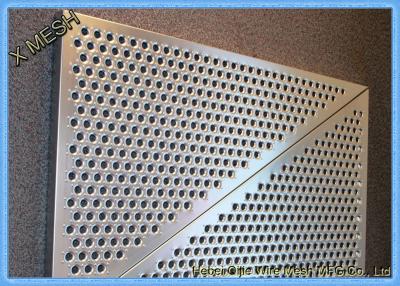 China Anti Skid 6061 Aluminum Perforated Metal Sheet Mesh / Low carbon Punch Steel Plate With Holes for sale