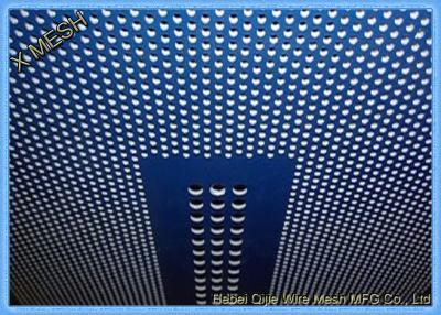 China Oval Hole  Powder Coated Decorative Metal Sheets With Patterned Openings Aluminum for sale