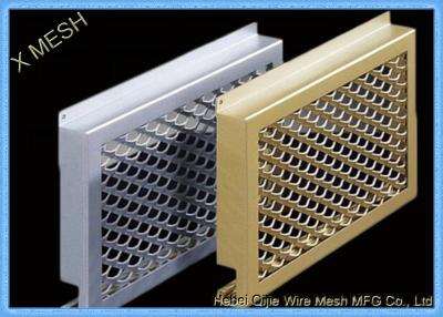 China Oval Hole Perforated Metal Mesh , Punch Plate Screens Anodizing Aluminum Alloy 1100 for sale