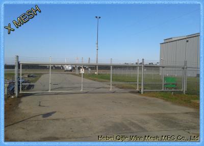 China Rust Resistant Tall Chain Link Fence Fabric ASTM Steel Barbed Wire For Airport for sale