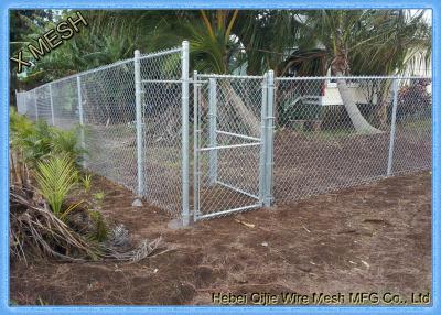 China Galvanized Chain Link Fence Privacy Fabric  / Mesh Fabric High Carbon Steel Wire for sale