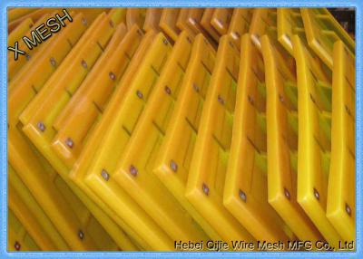 Cina Maglia da 25 mm per estrazione mineraria, rete in poliuretano gialla adattabile a carbone industriale in vendita
