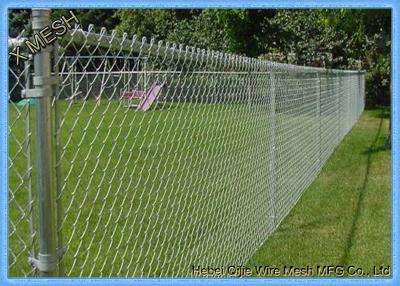 China Electro Galvanized Chain Link Fence Panels , Chain Wire Fencing For Building Materials for sale
