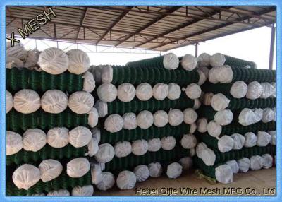 China 3.6m High Green PVC Chain Link Fencing 12.5m 3.55/2.50 mm with Line Wire for sale