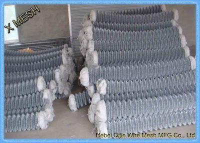China 5mm Diamond Low Carbon Galvanized Chain Link Fence Construction Quick To Install for sale