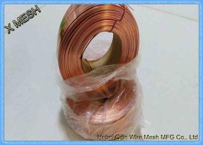 China 0.103 X 0.028 Inch Copper Coated Box Stitching Wire 25 Lbs Spool for sale