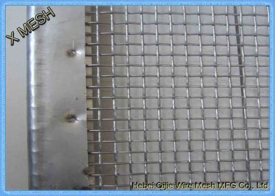 China Stone Vibrating Screen Wrapping Heavy Duty Metal Screen Mesh 45 Degree Hook for sale