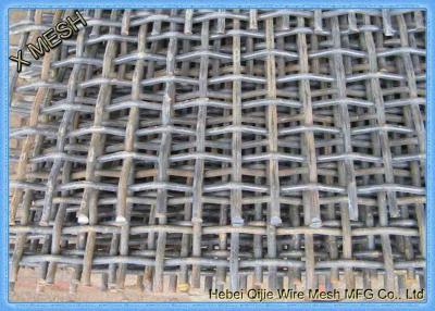 China Malha frisada alta da tela do triturador da tela de vibração da rede de arame do aço de manganês à venda