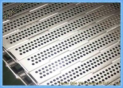 Chine Maille perforée de bande de conveyeur en métal de plat 316L à chaînes d'acier inoxydable de trou à vendre