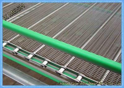 China Doppeltes ausgeglichenes gewundenes Gitter-Stahldraht-Förderband mit Chain 30 Meter Längen- zu verkaufen
