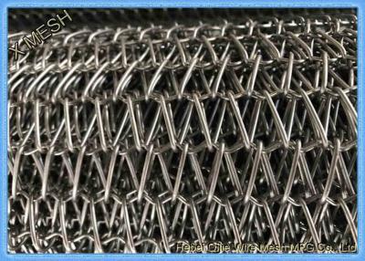 China Flexible Freezer Spiral Metal Mesh Conveyor Belt 156'' Width For Food Processing for sale