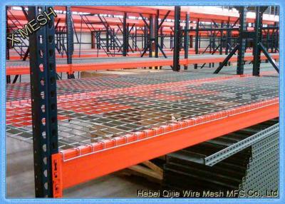 China zinc plated Metal Wire Mesh Decking Waterfall 3 Channel Step For warehouse Pallet Racking for sale