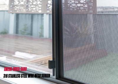 China Black Color Heavy Duty Fly Screen Mesh Powder Coated Stainless Steel Materials for sale