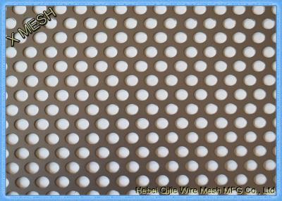 China Round Hole Hot Dipped Galvanized Decorative Perforated Metal Panels Mild Steel / Carbon Steel for sale