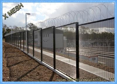 China 358 Welded Wire Mesh Fence Panels , Garden Wire Fencing 3 Meter Height for sale