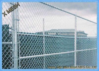 China 5 Ft Metallic Coatings Hot Dipped Galvanized Chain Link Fence Fabrics For Rural SGS Listed for sale