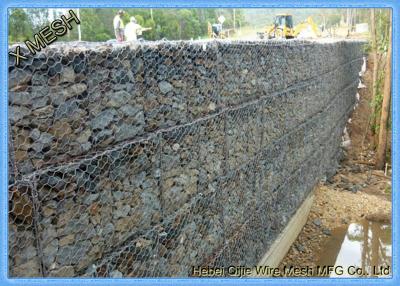 China Diámetro de alambre de acero tejido hexagonal del muro de contención de las cestas de Gabion 4m m en venta