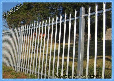 China Powder Coated D & W Steel Palisade Fence Black Finished Easily Assembled for sale