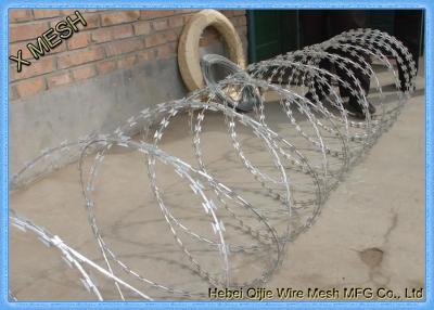 China Hot Dipped Galvanized Concertina Razor Barbed Wire 10 Meter Length for sale