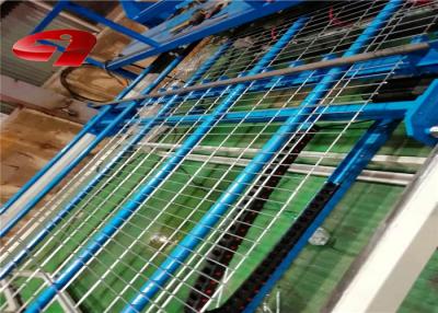 China PLC Control Fully Automatic Crimped Wire Mesh Weaving Machine For Welded Mesh Fence Panel for sale