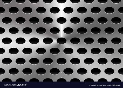 China Galvanized Perforated Metal Sheet / Punching Metal Panel Width Customized for sale