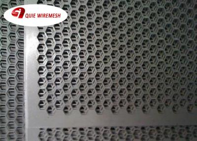 China Punching Hole Mesh Perforated Metal Screen Hexagon Hole 0.5 - 8.0mm Thickness for sale