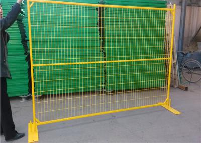 Cina il recinto della costruzione di 6ft Canada riveste il recinto di pannelli temporaneo della maglia ricoperto polvere in vendita