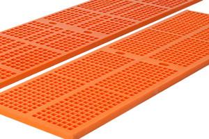China Square Polyurethane Mesh Pu Screen Panel Vibration Mould Mining Dewatering for sale