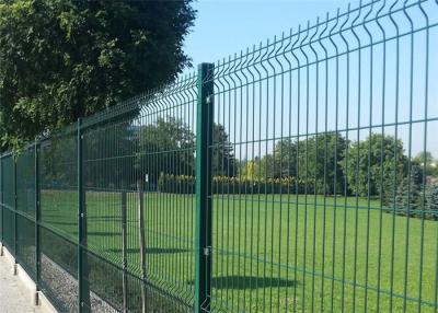 China Green Pvc Coated Welded Wire Mesh Fence / 3D Curved Wire Mesh Fencing for sale