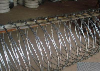 China No Clips Security Fence 45cm Razor Ribbon Wire For House for sale