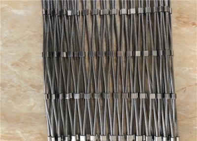 China 316l Stainless Steel Wire Rope Mesh Decorative And Animal Zoo Protective Fence for sale