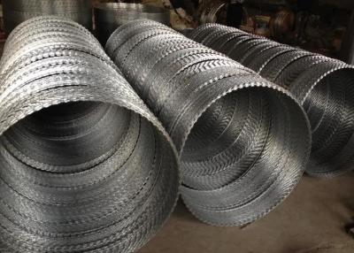 China Hot Dipped Galvanized Iron Wire , Concertina Razor Barbed Wire Low Carbon Steel for sale