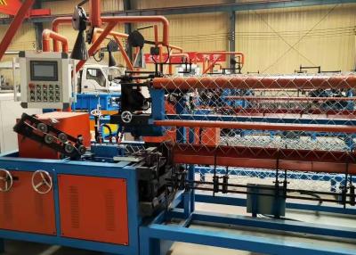 China Double Wire 3m Width Touchscreen Automatic Chain Link Fence Machine for sale