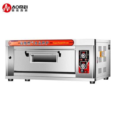 China Oven de panadería de gas de cubierta única modelo AO-20Q para panadería de Filipinas a 1330x840x600mm en venta