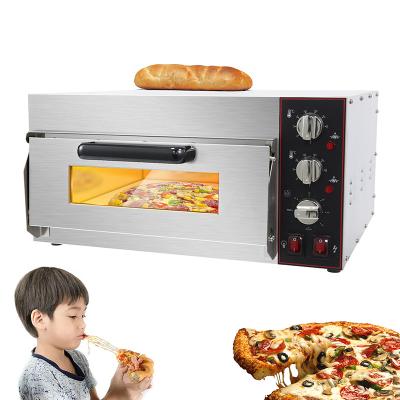 China Electric Baking Bread Pizza Cake Cooking Oven with Pizza Stone and Timer 585x480x300mm for sale